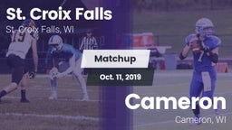 Matchup: St. Croix Falls vs. Cameron  2019