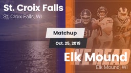 Matchup: St. Croix Falls vs. Elk Mound  2019