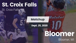 Matchup: St. Croix Falls vs. Bloomer  2020