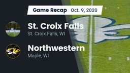 Recap: St. Croix Falls  vs. Northwestern  2020