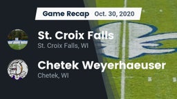 Recap: St. Croix Falls  vs. Chetek Weyerhaeuser  2020