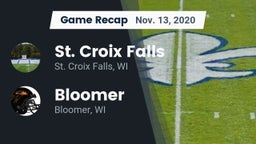 Recap: St. Croix Falls  vs. Bloomer  2020