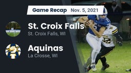 Recap: St. Croix Falls  vs. Aquinas  2021