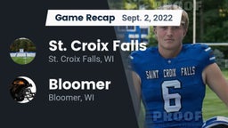 Recap: St. Croix Falls  vs. Bloomer  2022