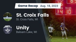 Recap: St. Croix Falls  vs. Unity  2023