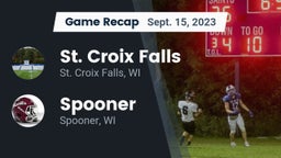 Recap: St. Croix Falls  vs. Spooner  2023