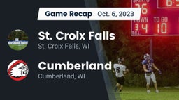 Recap: St. Croix Falls  vs. Cumberland  2023