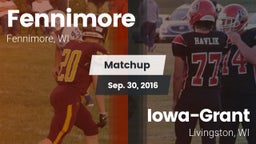 Matchup: Fennimore vs. Iowa-Grant  2016