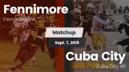 Matchup: Fennimore vs. Cuba City  2018
