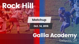 Matchup: Rock Hill High vs. Gallia Academy 2016
