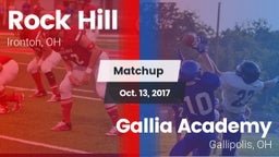 Matchup: Rock Hill High vs. Gallia Academy 2017