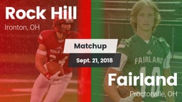 Matchup: Rock Hill High vs. Fairland  2018