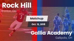 Matchup: Rock Hill High vs. Gallia Academy 2018