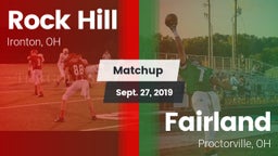 Matchup: Rock Hill High vs. Fairland  2019