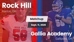 Matchup: Rock Hill High vs. Gallia Academy 2020