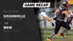 Recap: Sissonville  vs. Weir  2016