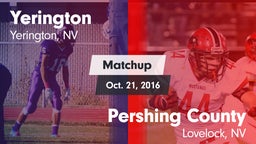 Matchup: Yerington vs. Pershing County  2016