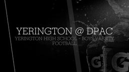 Yerington football highlights Yerington @ DPAC
