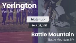Matchup: Yerington vs. Battle Mountain  2017