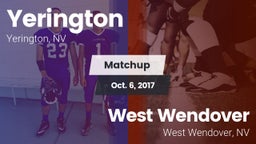 Matchup: Yerington vs. West Wendover  2017