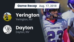 Recap: Yerington  vs. Dayton  2018