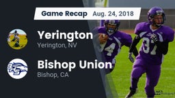 Recap: Yerington  vs. Bishop Union  2018
