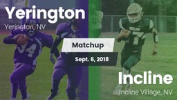 Matchup: Yerington vs. Incline  2018