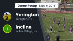 Recap: Yerington  vs. Incline  2018