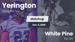 Matchup: Yerington vs. White Pine  2018