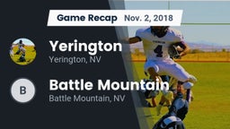 Recap: Yerington  vs. Battle Mountain  2018