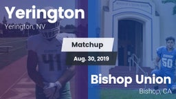 Matchup: Yerington vs. Bishop Union  2019