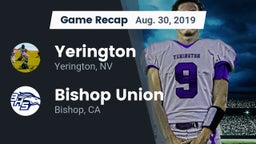Recap: Yerington  vs. Bishop Union  2019