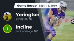 Recap: Yerington  vs. Incline  2019