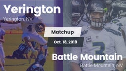 Matchup: Yerington vs. Battle Mountain  2019