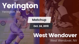 Matchup: Yerington vs. West Wendover  2019
