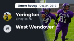 Recap: Yerington  vs. West Wendover 2019
