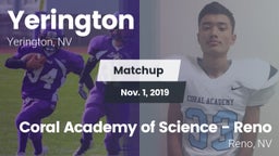 Matchup: Yerington vs. Coral Academy of Science - Reno 2019