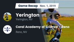 Recap: Yerington  vs. Coral Academy of Science - Reno 2019