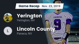 Recap: Yerington  vs. Lincoln County  2019