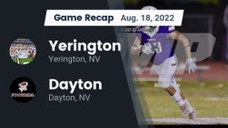Recap: Yerington  vs. Dayton  2022