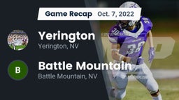 Recap: Yerington  vs. Battle Mountain  2022
