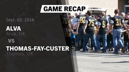 Recap: Alva  vs. Thomas-Fay-Custer  2016