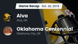 Recap: Alva  vs. Oklahoma Centennial  2018