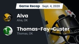 Recap: Alva  vs. Thomas-Fay-Custer  2020