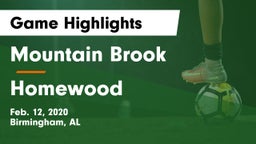 Mountain Brook  vs Homewood  Game Highlights - Feb. 12, 2020