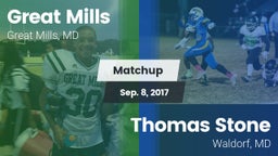 Matchup: Great Mills vs. Thomas Stone  2017