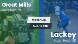 Matchup: Great Mills vs. Lackey  2017
