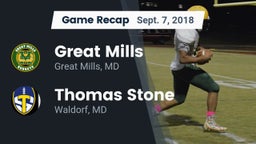 Recap: Great Mills vs. Thomas Stone  2018