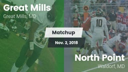 Matchup: Great Mills vs. North Point  2018
