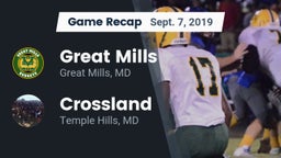 Recap: Great Mills vs. Crossland  2019